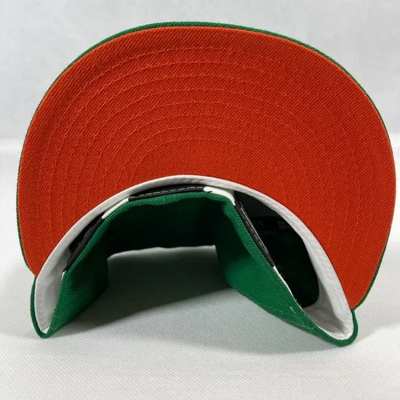 New Era 59FIFTY HOUSTON ASTROS Green Wool 50TH ANNIV. PATCH Fitted Hat 7 1/4" - Picture 5 of 5